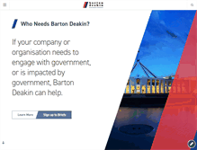 Tablet Screenshot of bartondeakin.com